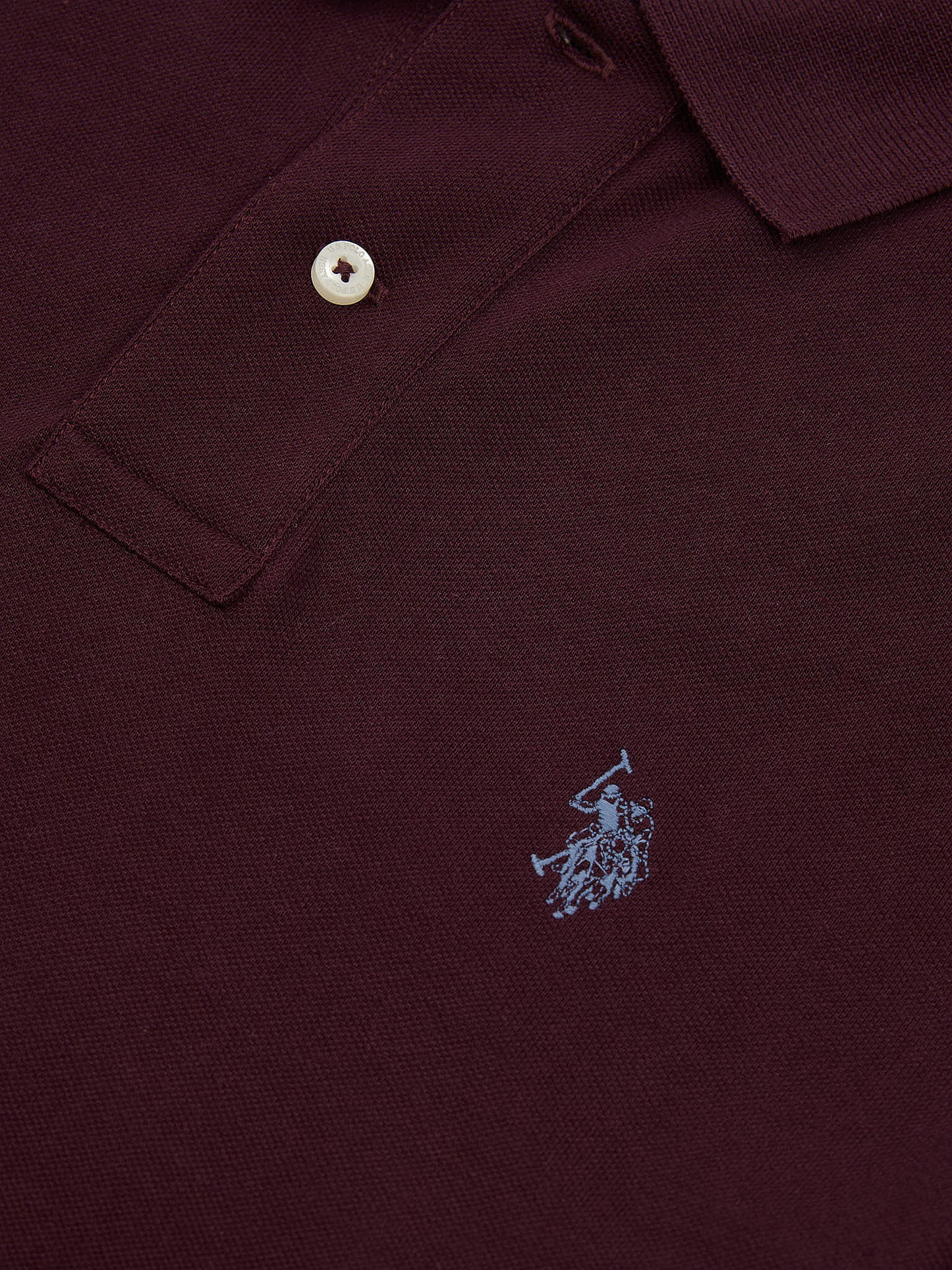Mens Double Horsemen  Polo Shirt in Winetasting