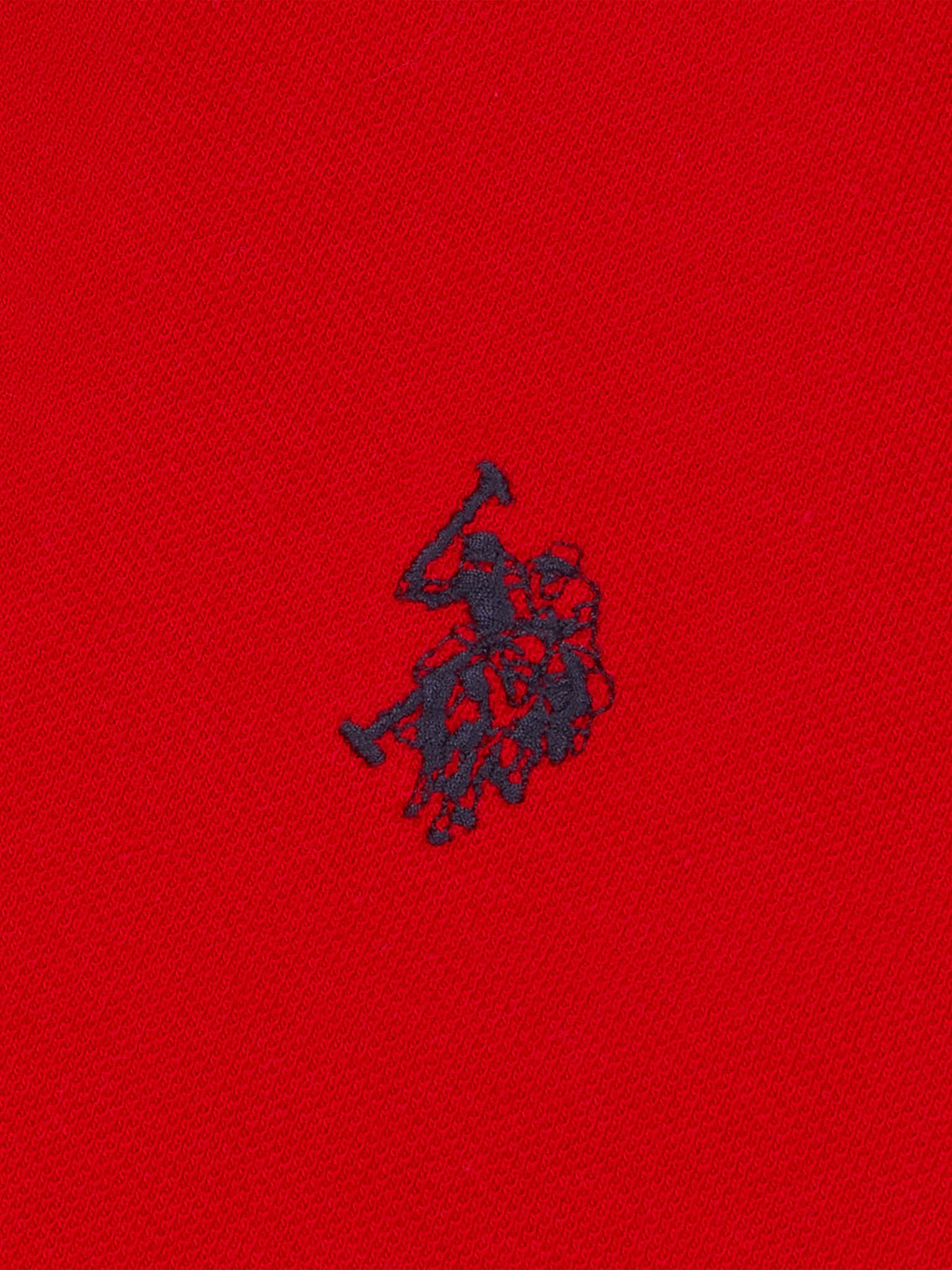 Mens Double Horsemen  Polo Shirt in Haute Red