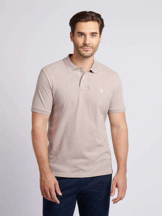 Mens Double Horsemen  Polo Shirt in Atmosphere
