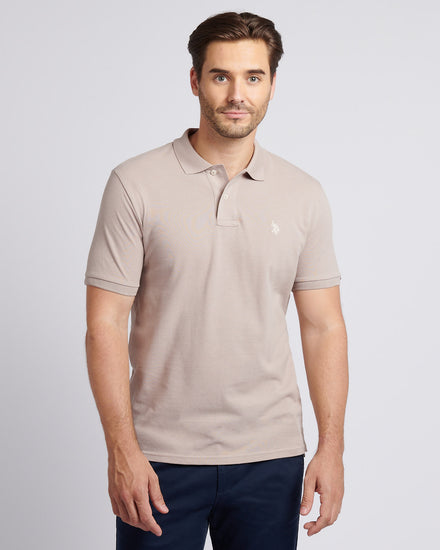 Mens Double Horsemen  Polo Shirt in Atmosphere