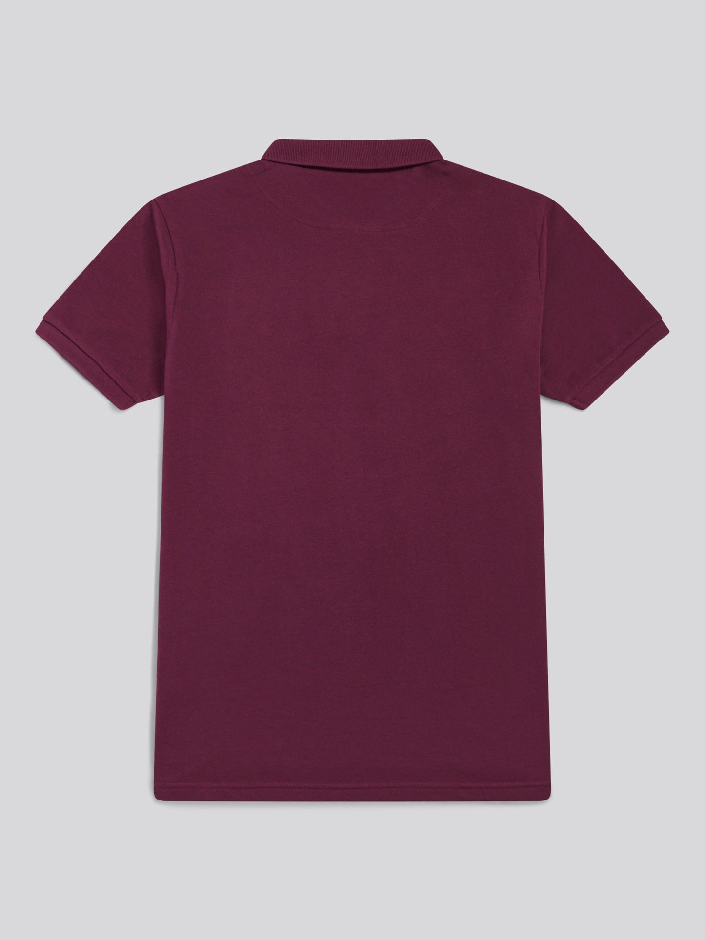 Mens Double Horsemen  Polo Shirt in Grape Wine