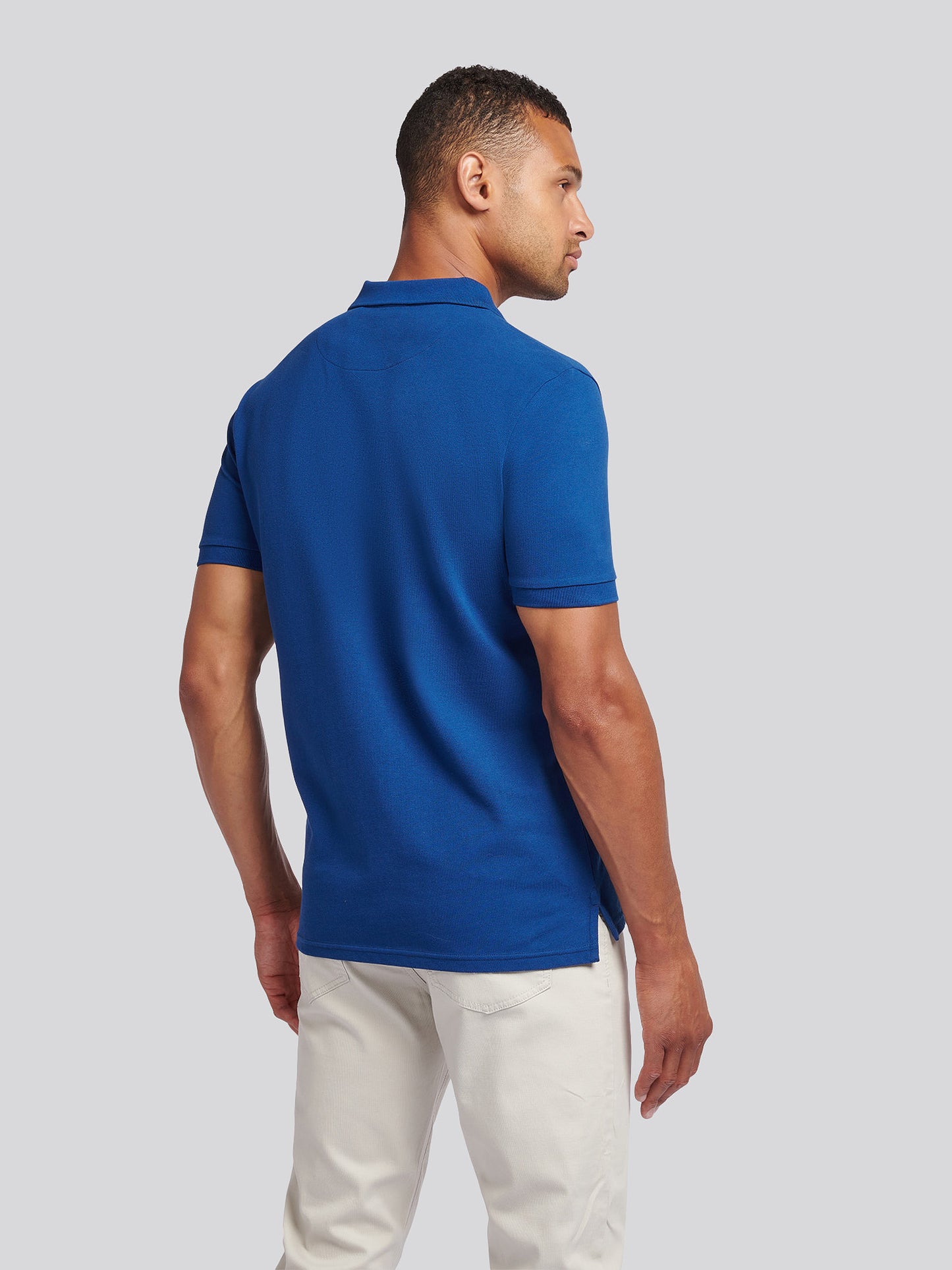 Mens Double Horsemen Polo Shirt Navy Peony