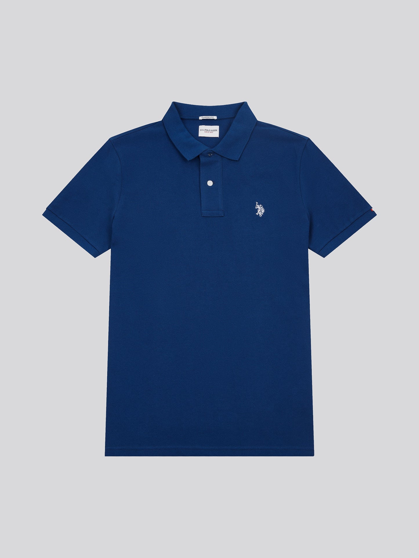Mens Double Horsemen Polo Shirt Navy Peony