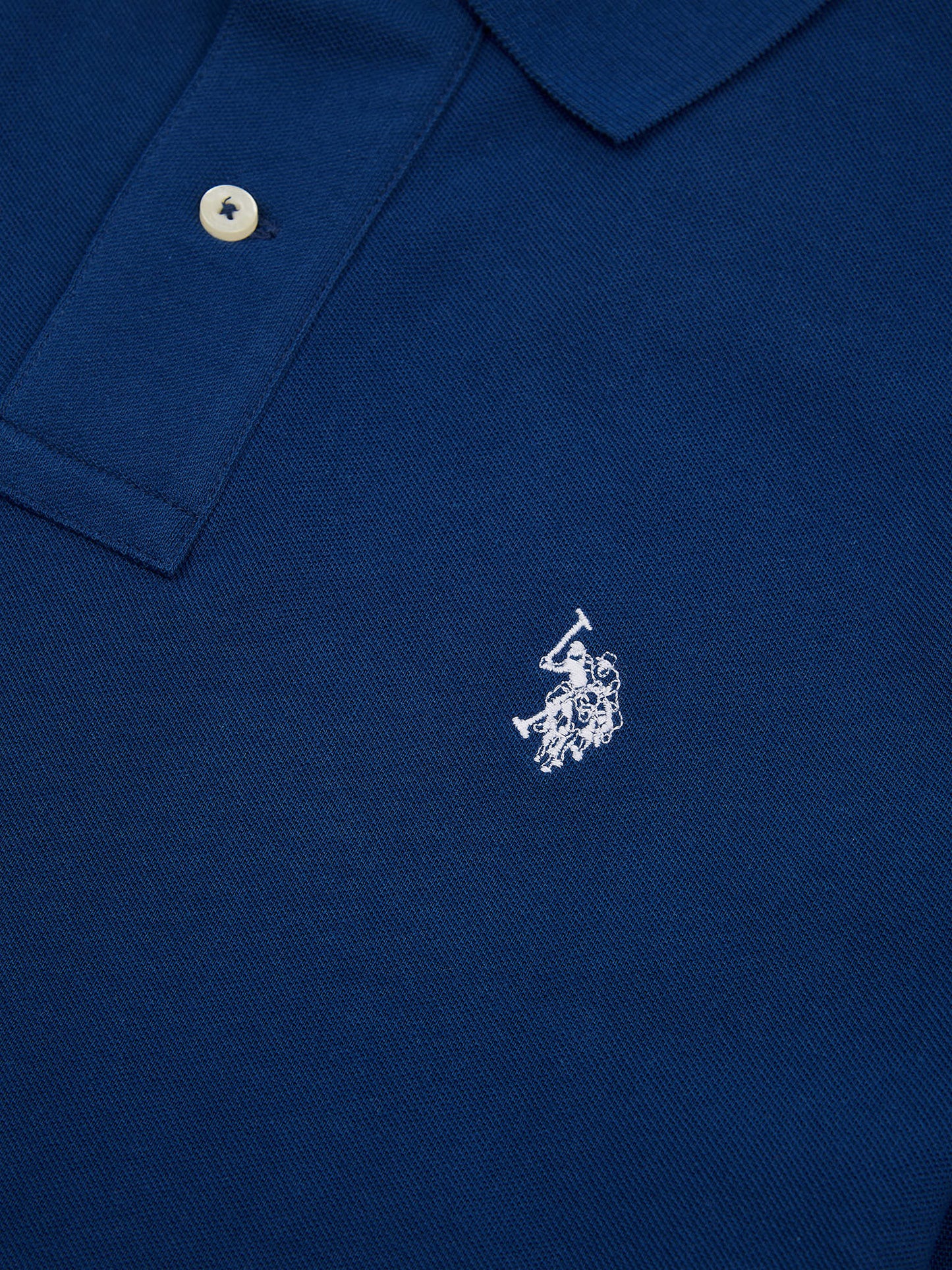 Mens Double Horsemen Polo Shirt Navy Peony