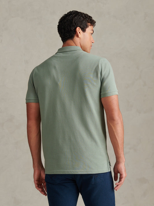 Mens Double Horsemen Polo Shirt Lily Pad