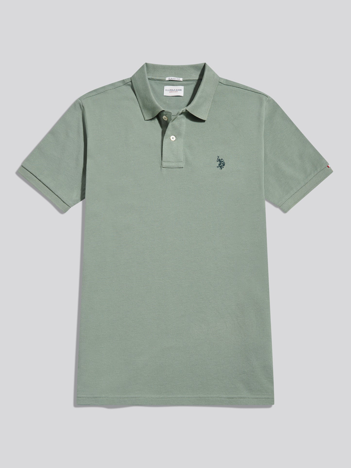 Mens Double Horsemen Polo Shirt Lily Pad