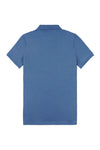 Mens Pique Polo Shirt in Blue Horizon