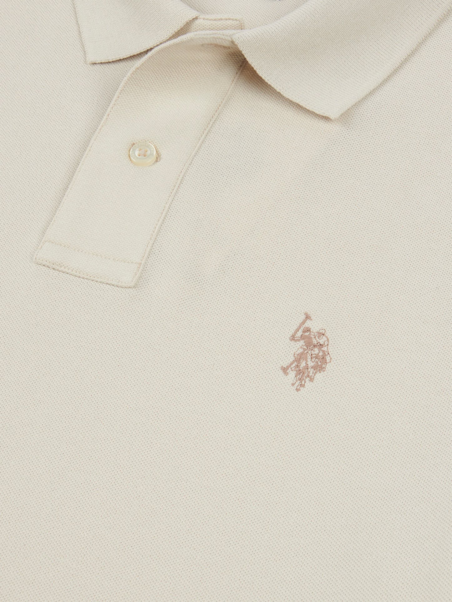 Mens Double Horsemen  Polo Shirt in French Oak