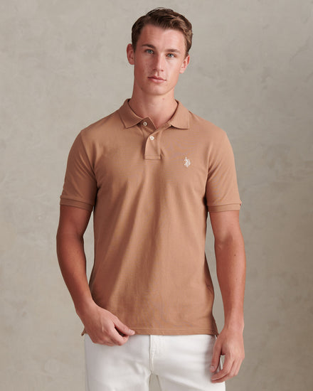 Mens Double Horsemen Polo Shirt Burro