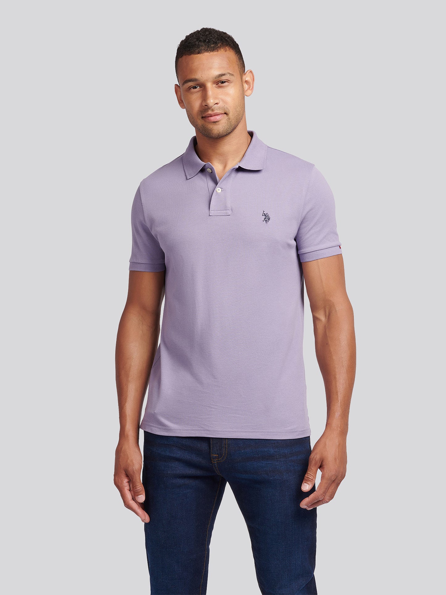 Mens Double Horsemen Polo Shirt Dusk