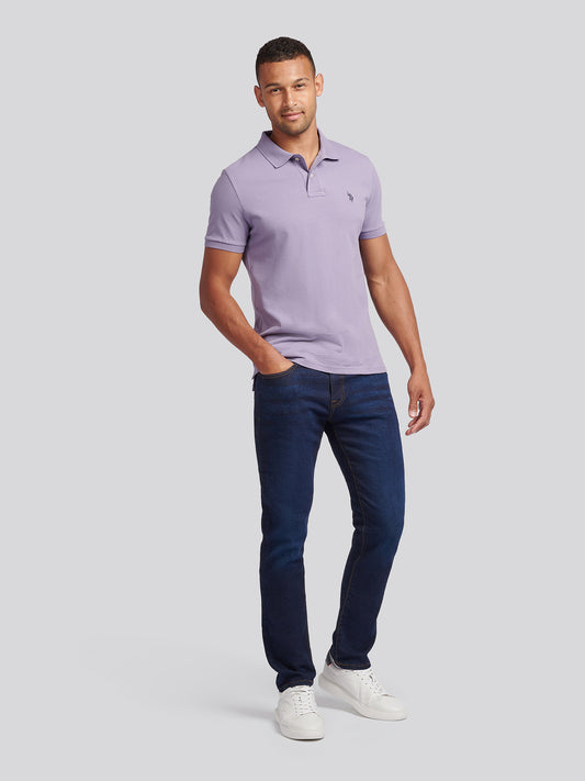 Mens Double Horsemen Polo Shirt Dusk