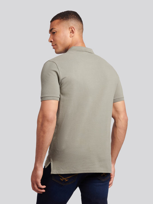 Mens Double Horsemen  Polo Shirt in Mulled Basil