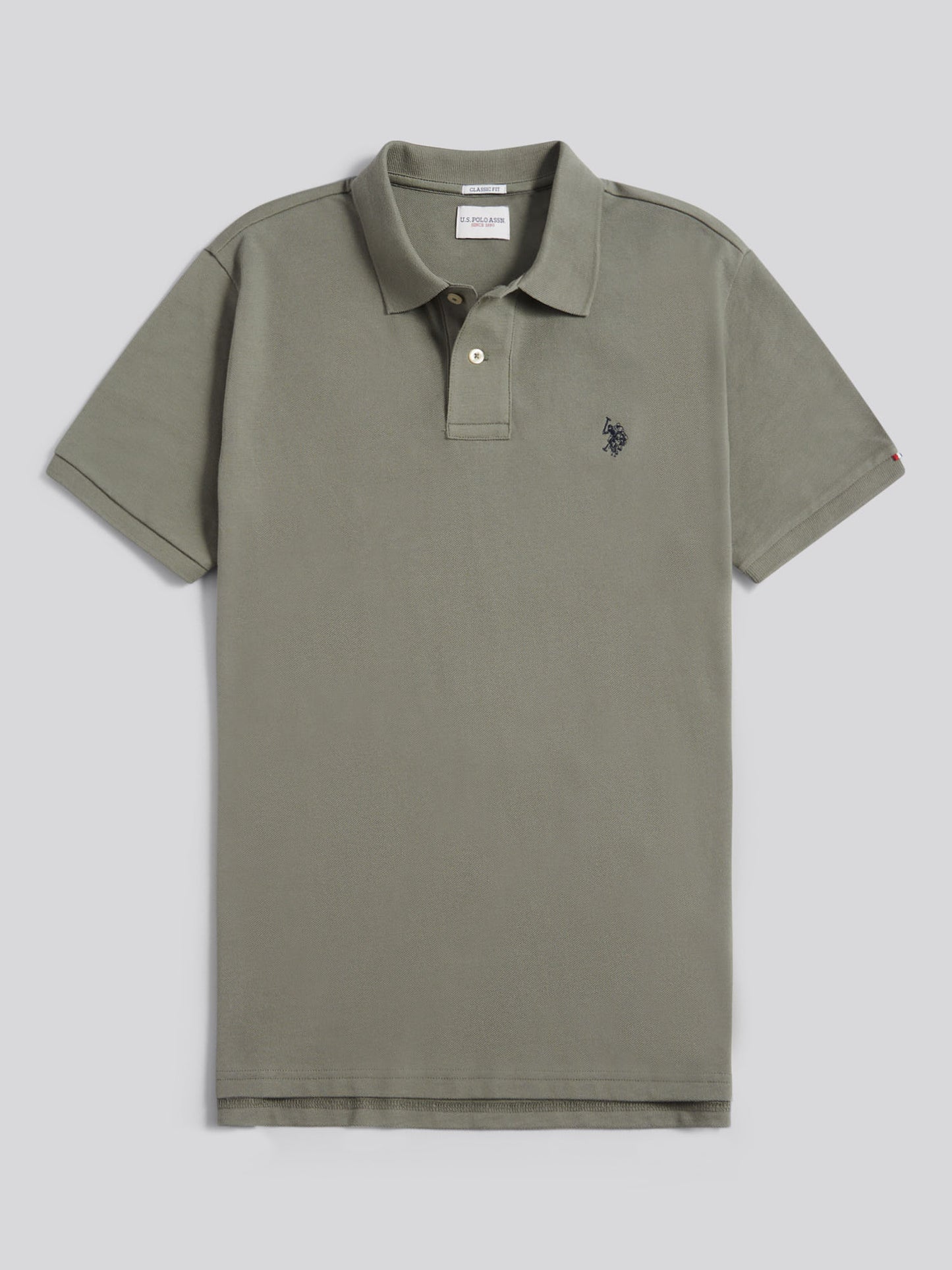Mens Double Horsemen  Polo Shirt in Mulled Basil