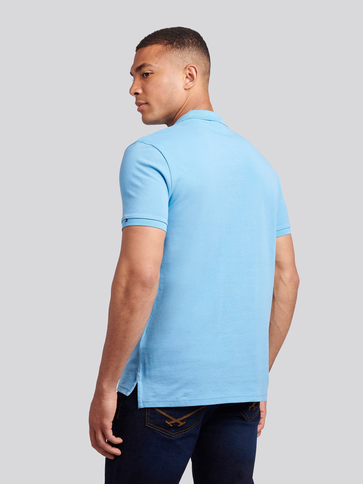 Mens Double Horsemen  Polo Shirt in Heritage Blue