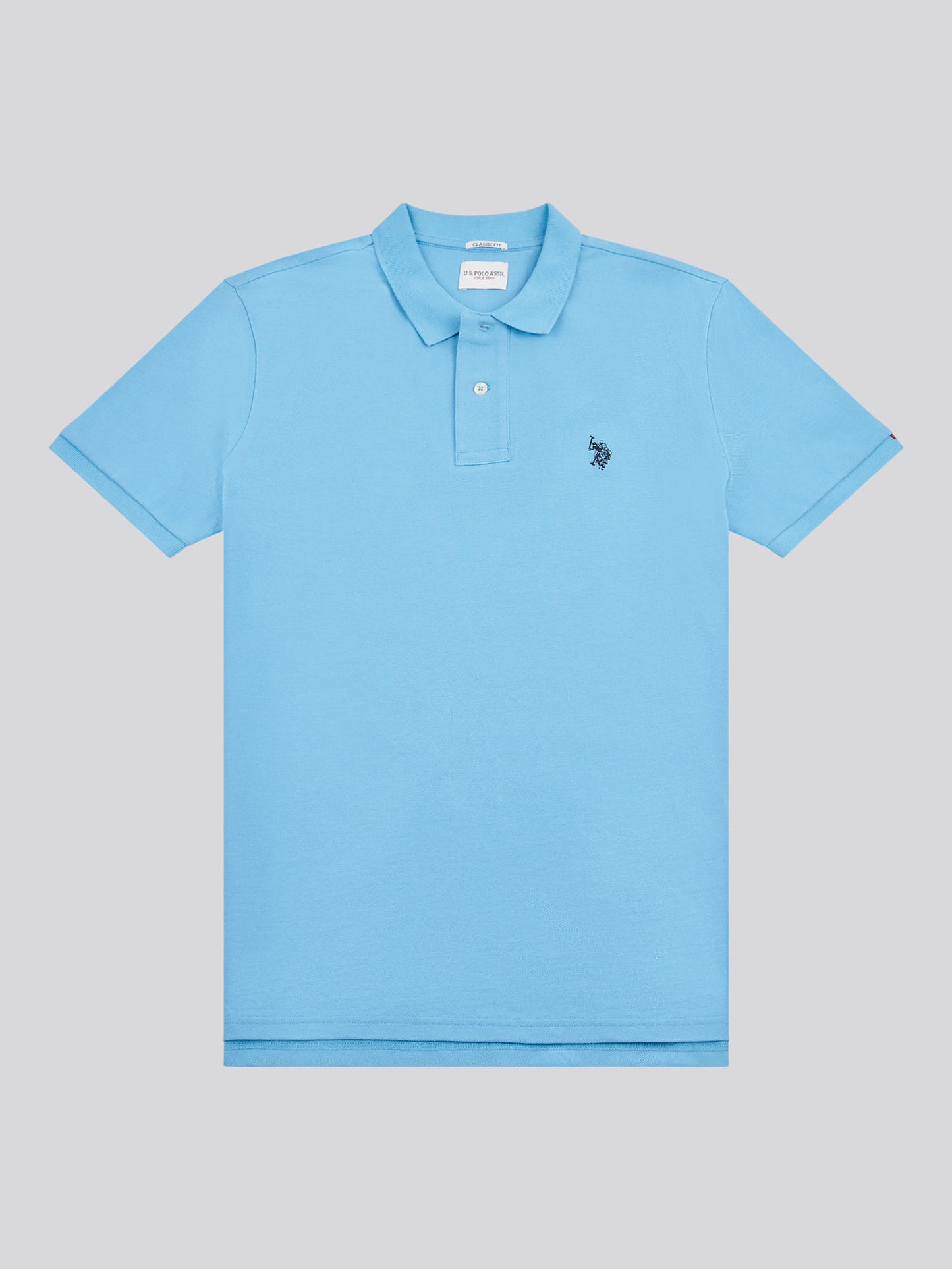 Mens Double Horsemen  Polo Shirt in Heritage Blue