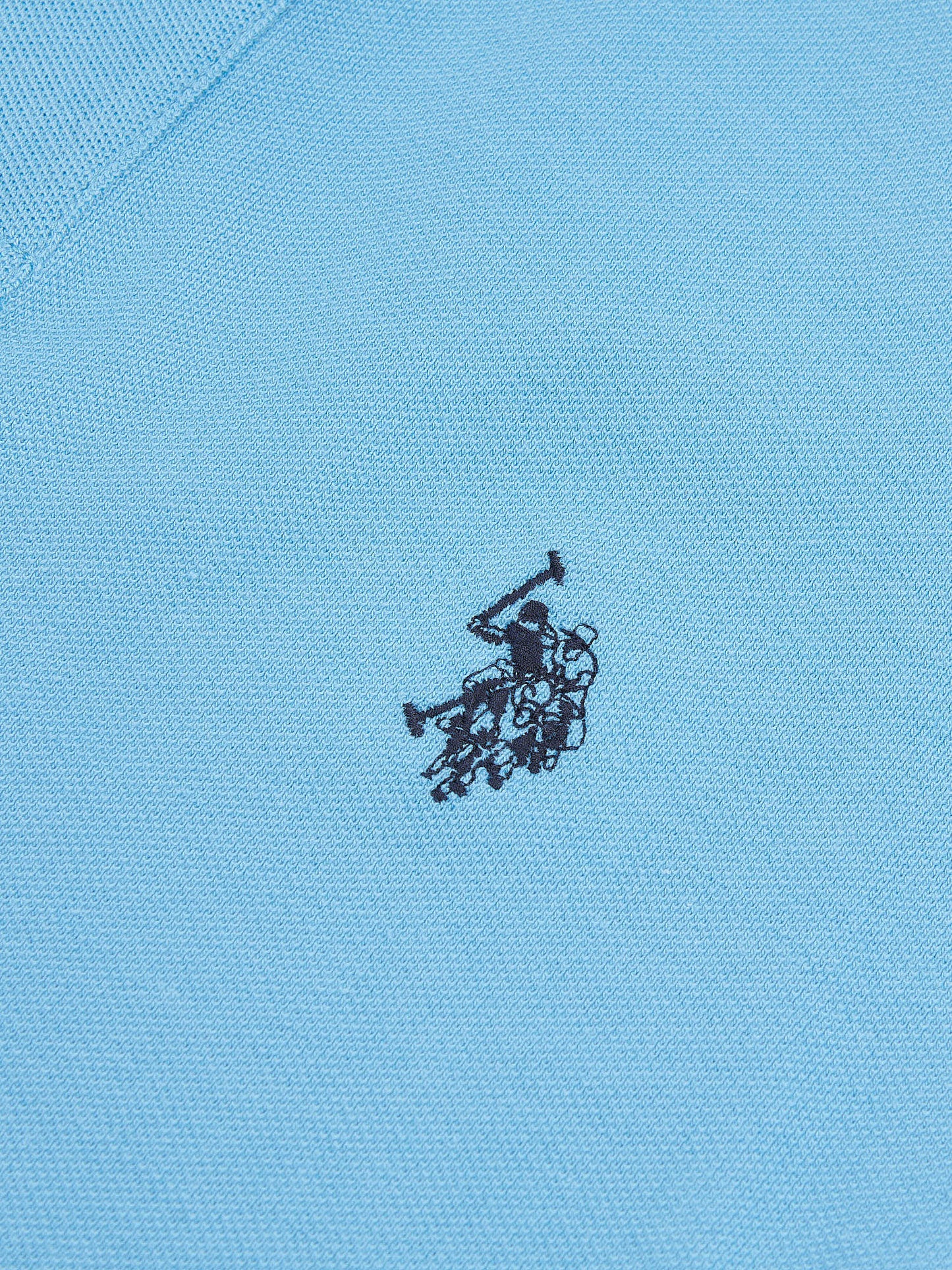 Mens Double Horsemen  Polo Shirt in Heritage Blue
