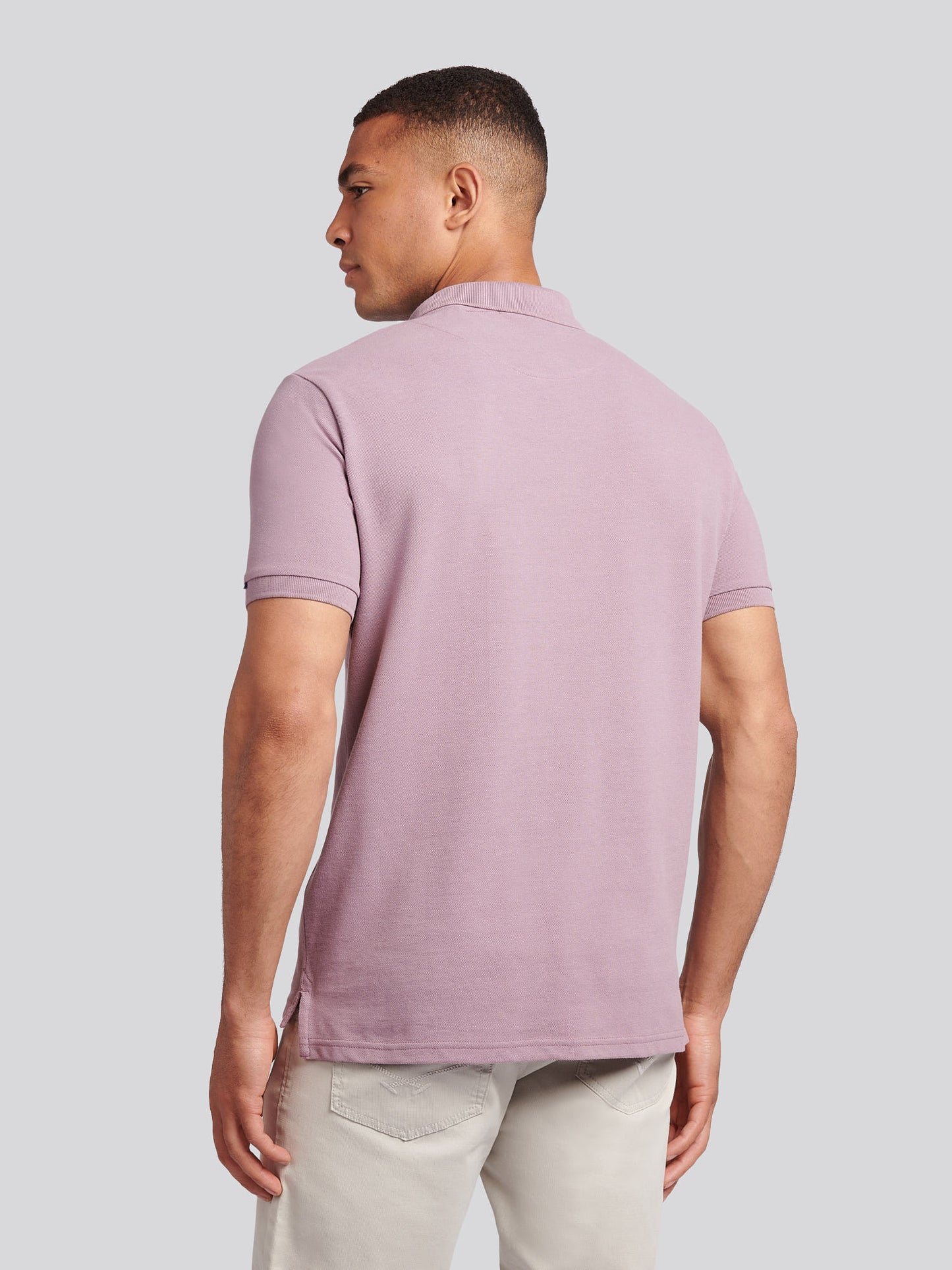 Mens Double Horsemen  Polo Shirt in Elderberry