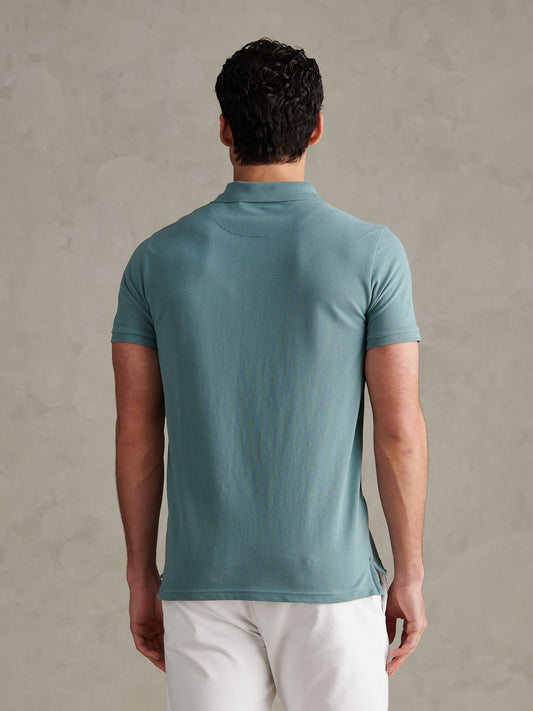 Mens Double Horsemen Polo Shirt Arctic