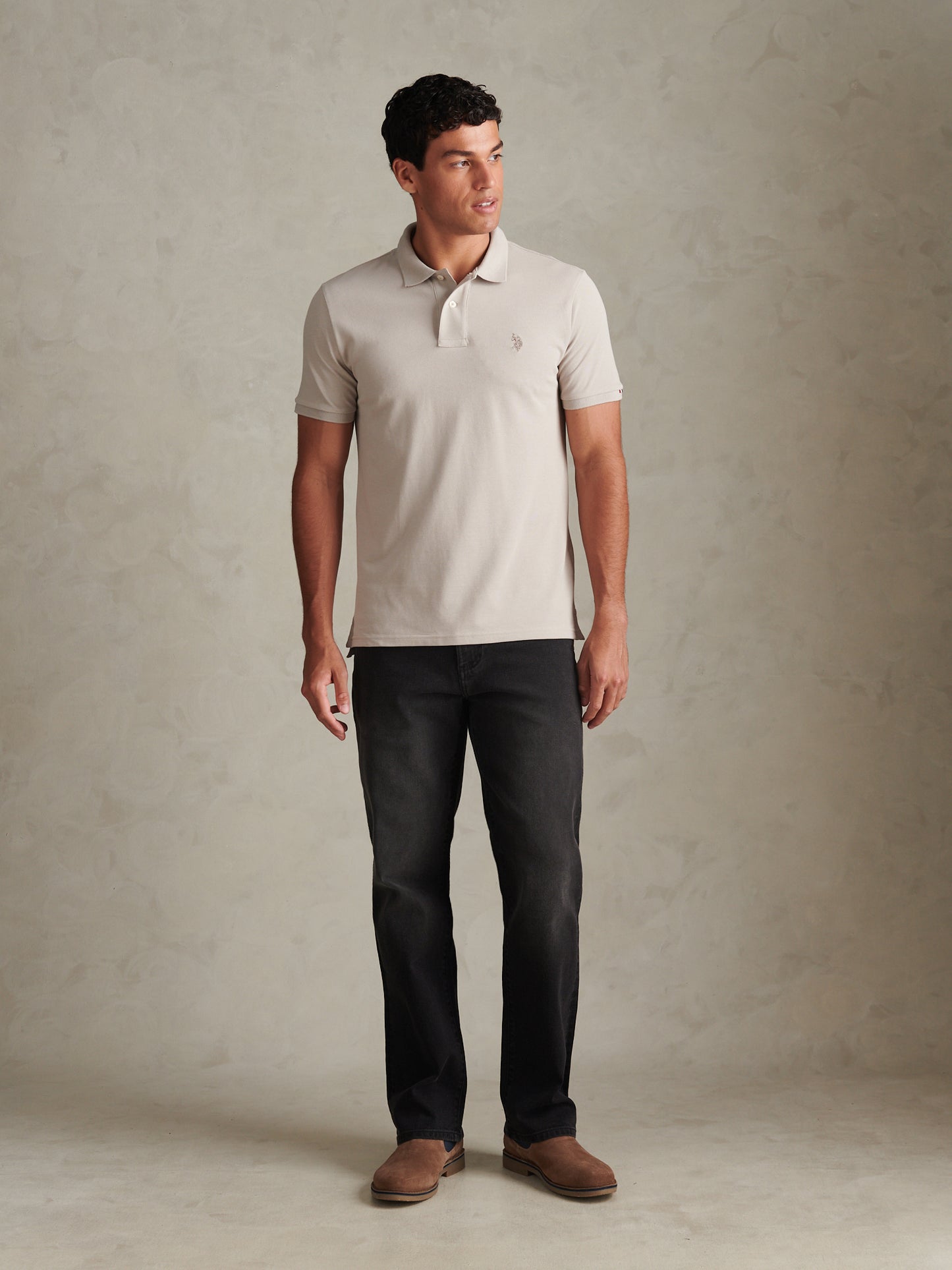 Mens Double Horsemen Polo Shirt Nacreous Clouds