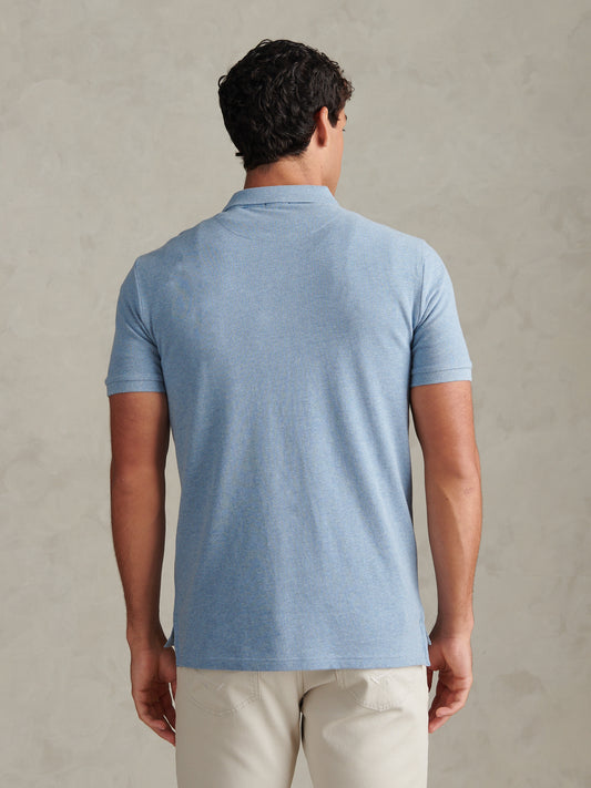 Mens Double Horsemen Polo Shirt Ashleigh Blue Marl