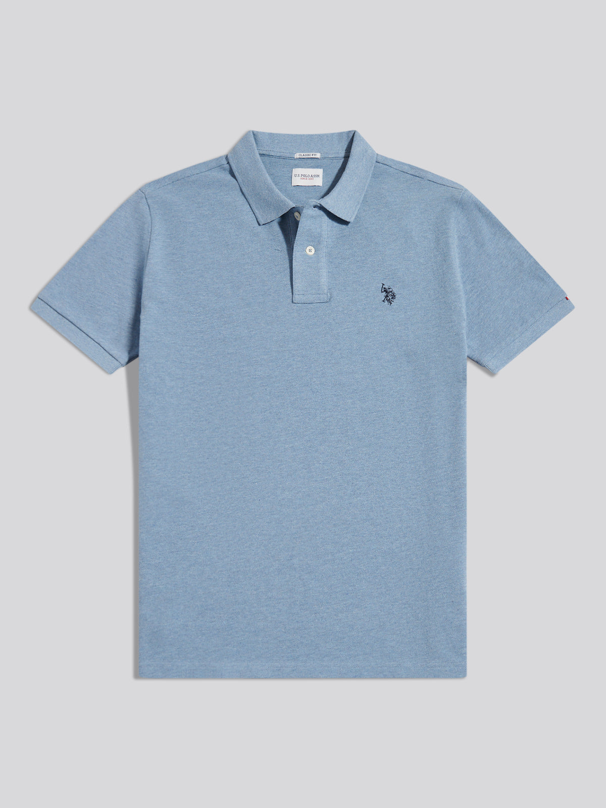 Mens Double Horsemen Polo Shirt Ashleigh Blue Marl
