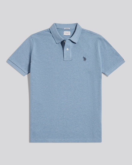 Mens Double Horsemen Polo Shirt Ashleigh Blue Marl
