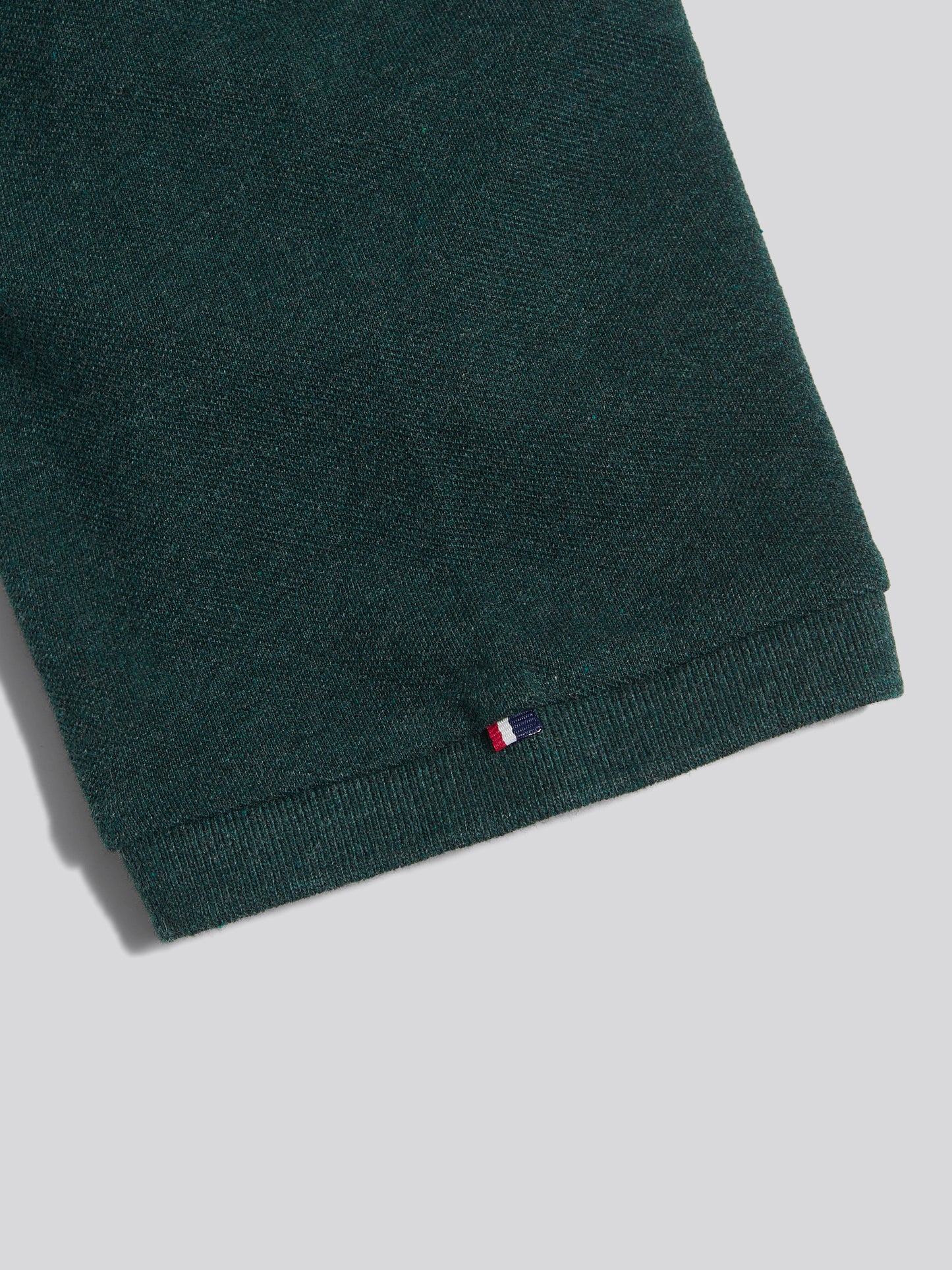 Mens Double Horsemen Polo Shirt Green Gables Marl