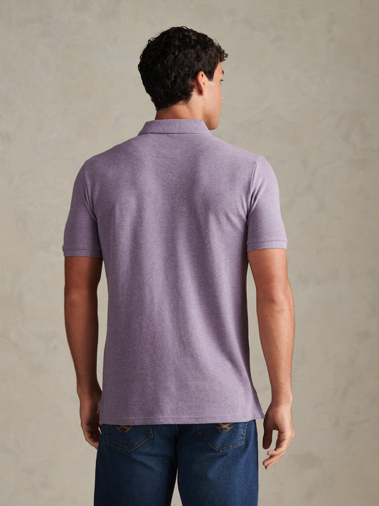 Mens Double Horsemen Polo Shirt Daybreak Marl