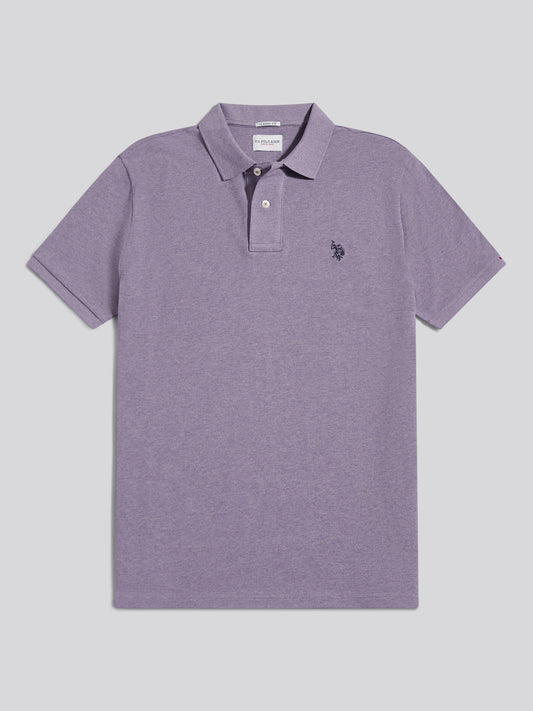 Mens Double Horsemen Polo Shirt Daybreak Marl
