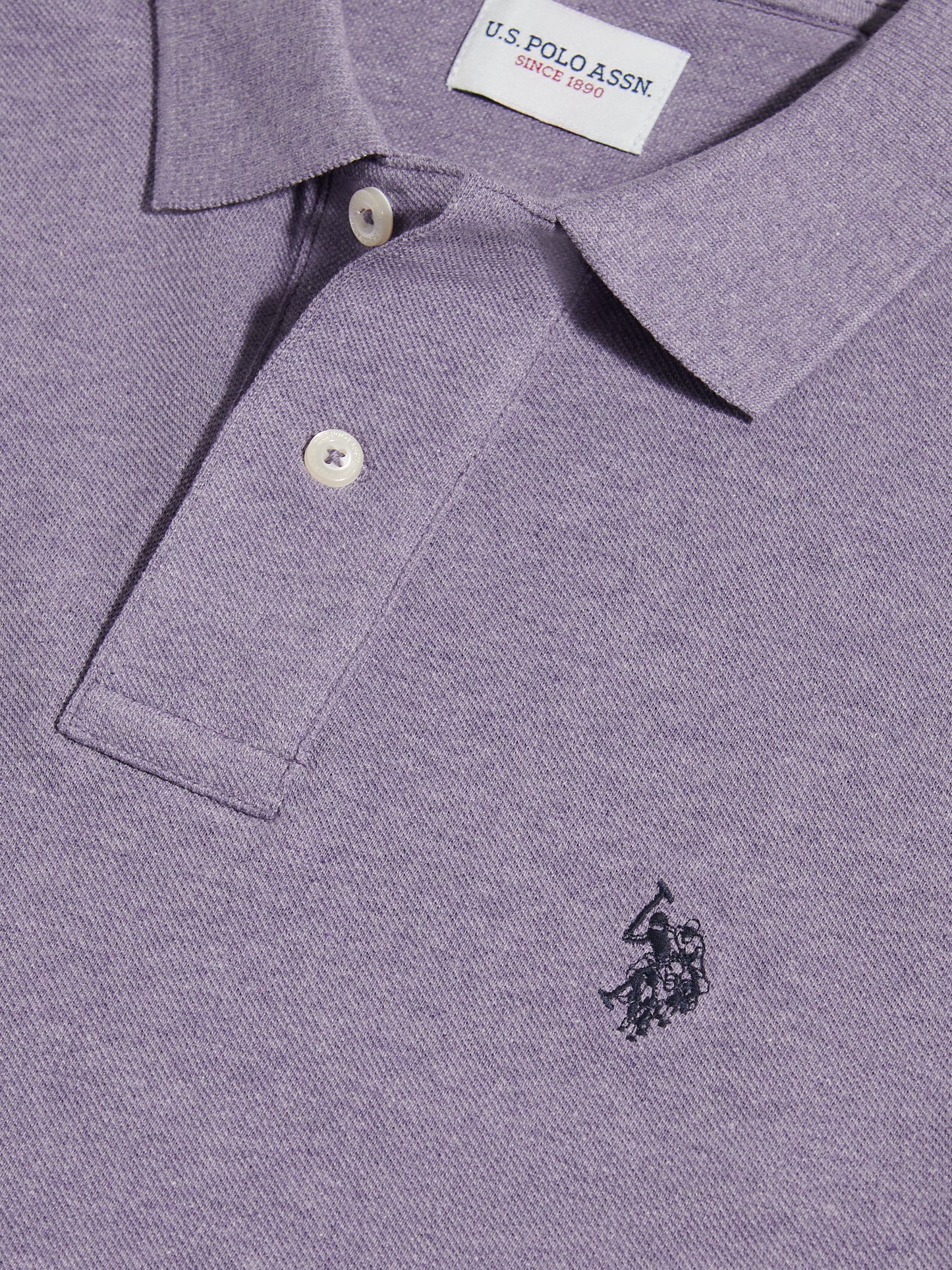 Mens Double Horsemen Polo Shirt Daybreak Marl