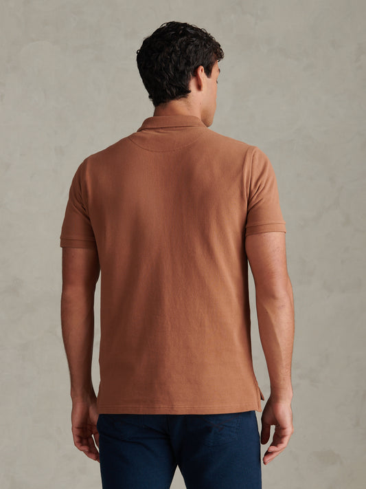 Mens Double Horsemen Polo Shirt Autumn Leaf