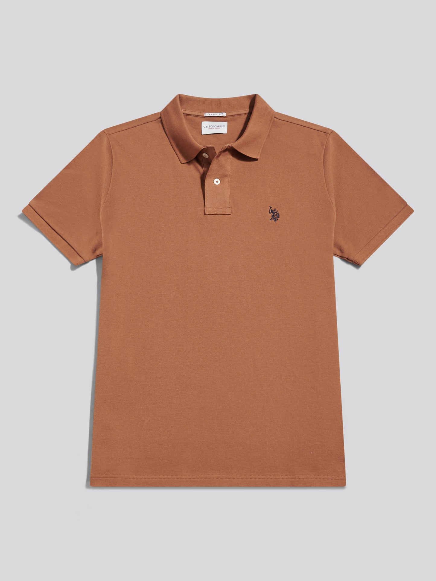 Mens Double Horsemen Polo Shirt Autumn Leaf