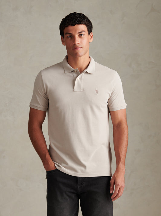 Mens Double Horsemen Polo Shirt Cinder