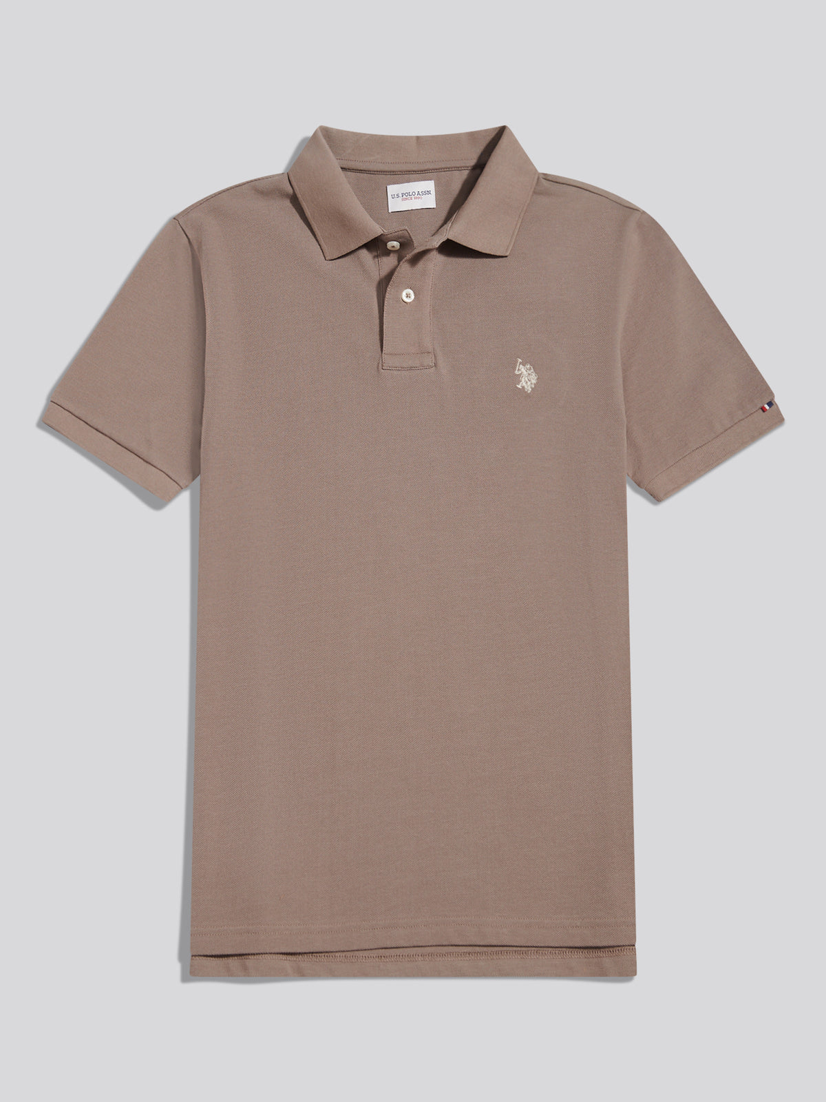 Mens Double Horsemen Polo Shirt Cinder