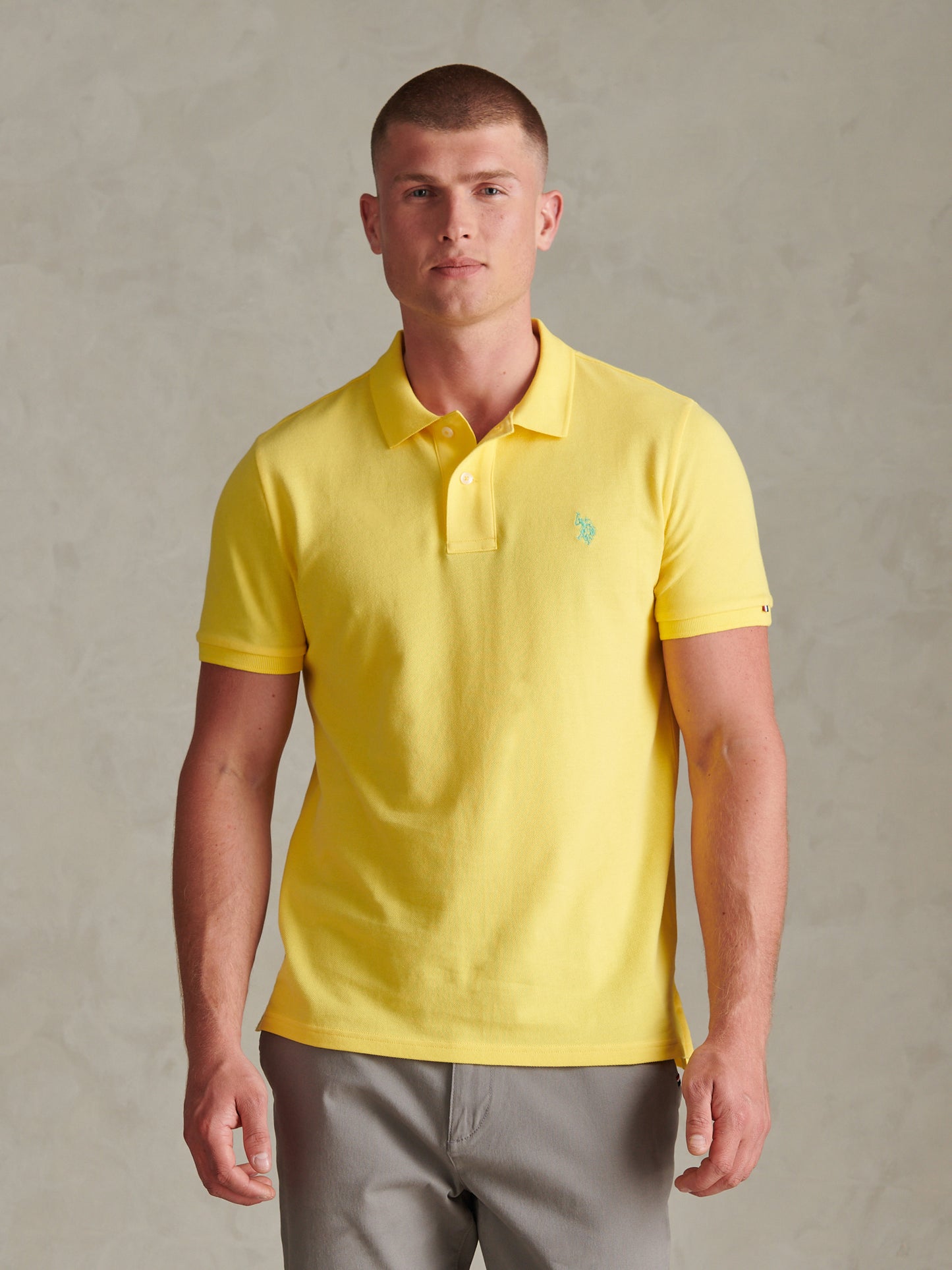 Mens Double Horsemen Polo Shirt Goldfinch