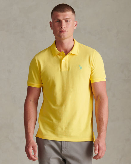 Mens Double Horsemen Polo Shirt Goldfinch