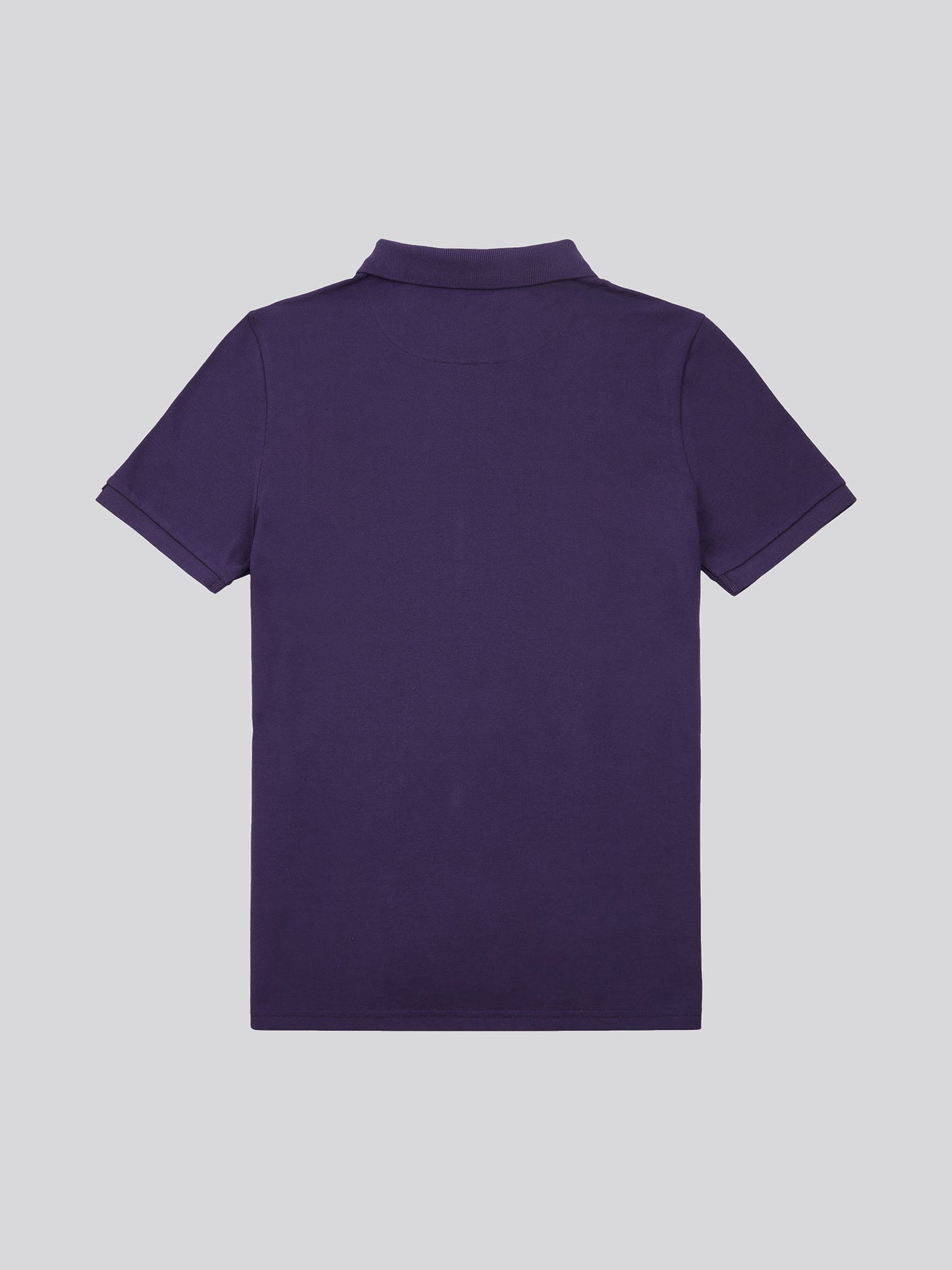 Mens Double Horsemen Polo Shirt Purple Plumeria