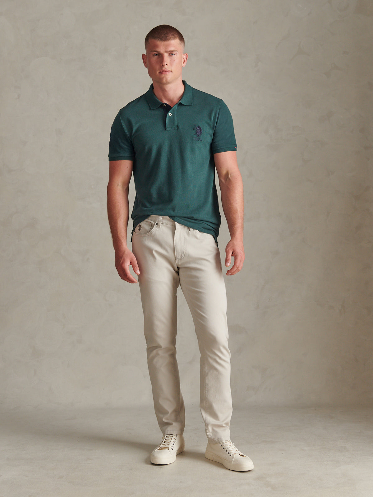 Mens Player 3 Polo Shirt Green Gables