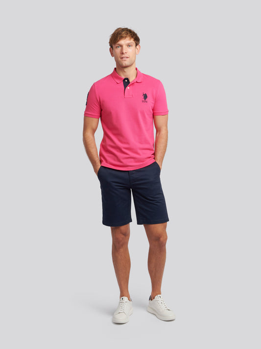Mens Player 3 Polo Shirt Raspberry Sorbet