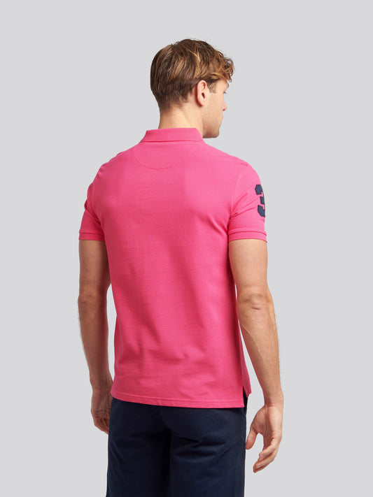Mens Player 3 Polo Shirt Raspberry Sorbet