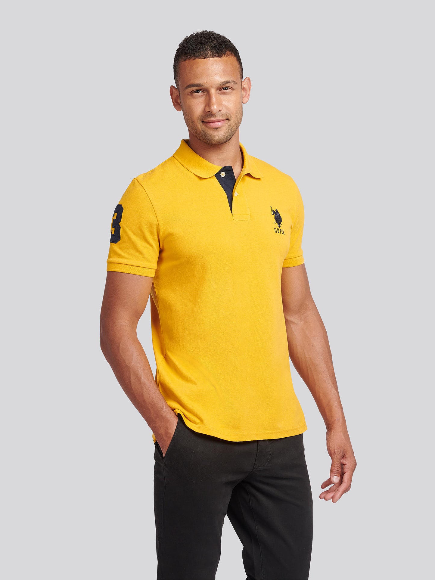 Mens Player 3 Polo Shirt Mango Mojito