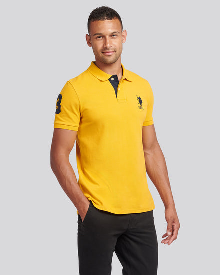 Mens Player 3 Polo Shirt Mango Mojito