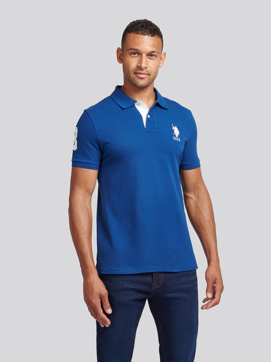 Mens Player 3 Polo Shirt Navy Peony