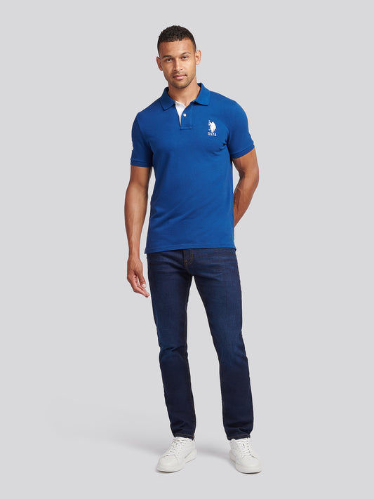 Mens Player 3 Polo Shirt Navy Peony
