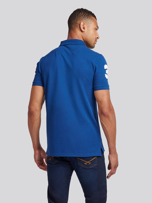 Mens Player 3 Polo Shirt Navy Peony