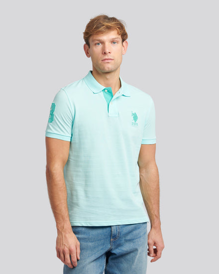 Mens Player 3 Polo Shirt Water Ballet