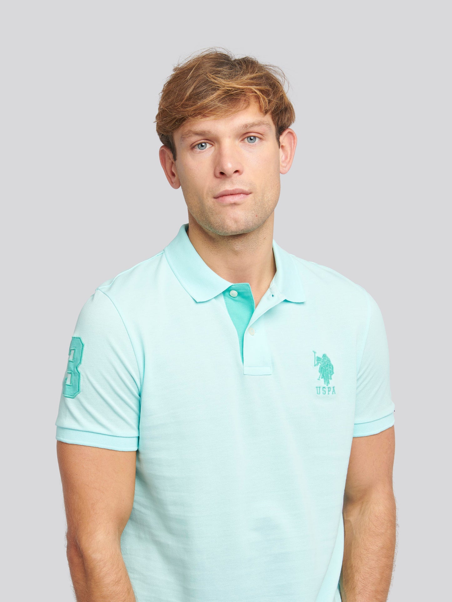Mens Player 3 Polo Shirt Water Ballet