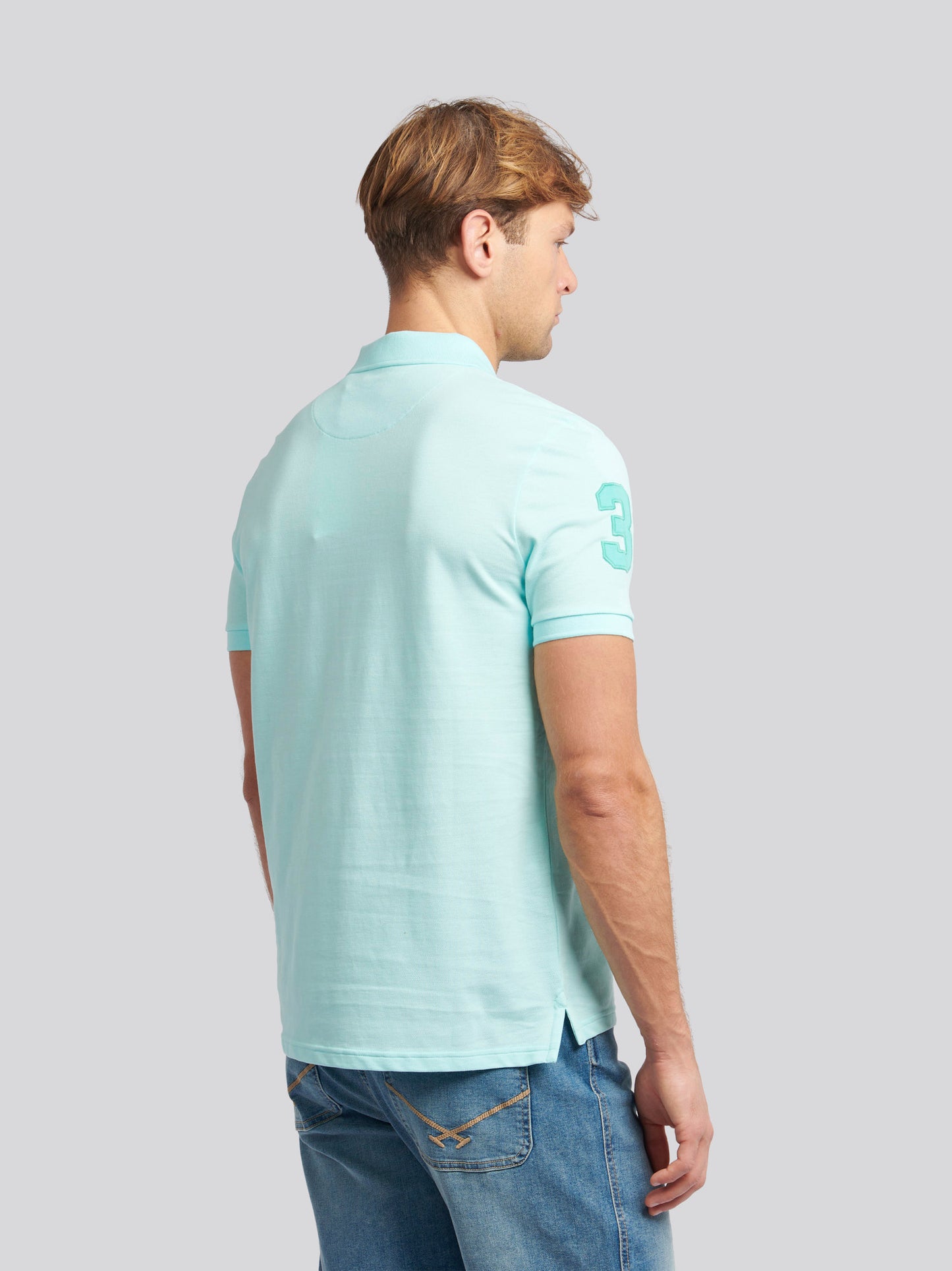 Mens Player 3 Polo Shirt Water Ballet