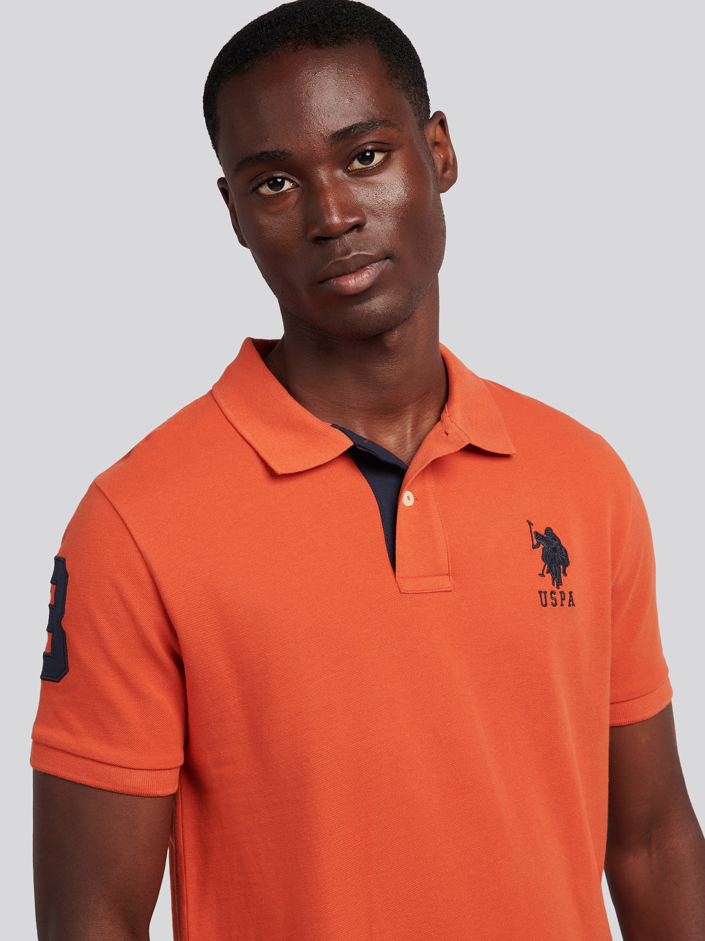 Mens Player 3 Polo Shirt in Burnt Ochre
