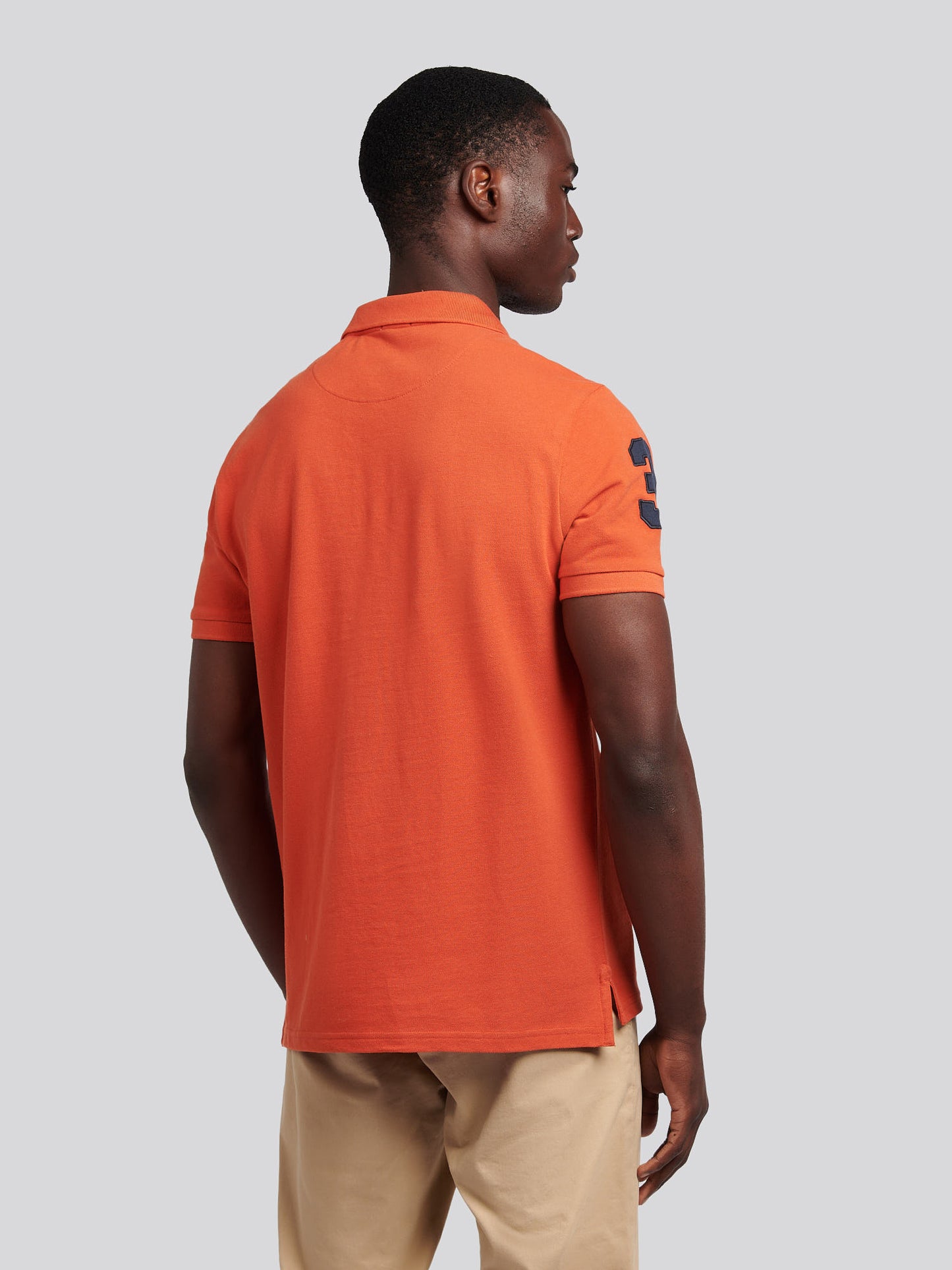 Mens Player 3 Polo Shirt in Burnt Ochre